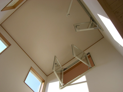 明るくしかも各部屋にきれいな空気を