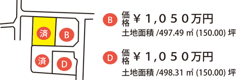 安曇野市穂高ポットタウン穂高 区画図